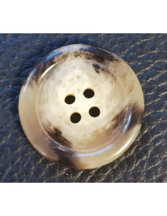 Bouton 4 trous, Ø 23 mm, beige