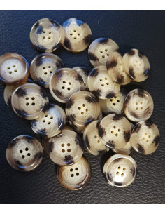 Bouton 4 trous, Ø 23 mm, beige 2