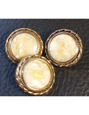 Bouton à queue, Ø 17 mm, jaune