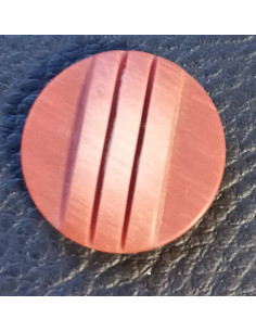 Bouton tunnel, Ø 21mm, marron