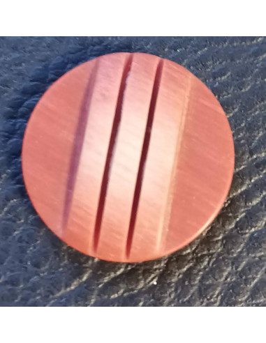 Bouton tunnel, Ø 21mm, marron