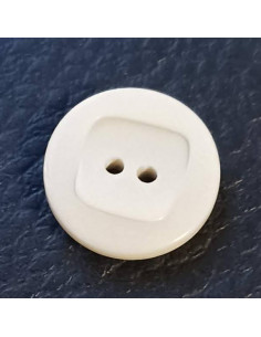 Bouton 2 trous, Ø 13 mm, gris