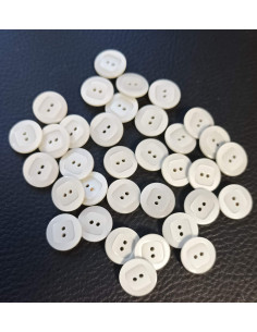 Bouton 2 trous, Ø 13 mm, gris 2