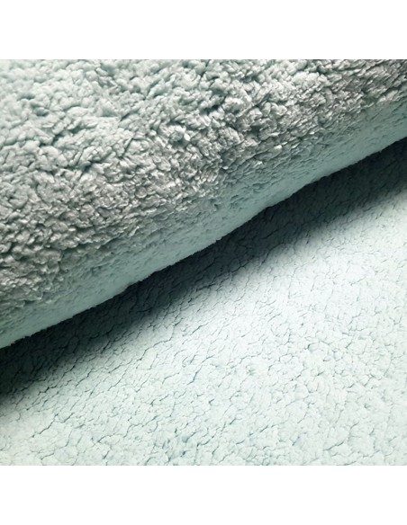 Tissu, Lainage Mouton, Vert d'Eau, Laize 150 cm, 100% Polyester 345g/ml