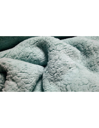 Lainage mouton, vert d'eau