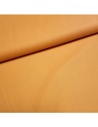 Tissu, Popeline de Coton Unie, Orange Vif, Laize 150 cm, 100% Coton 130g/m²