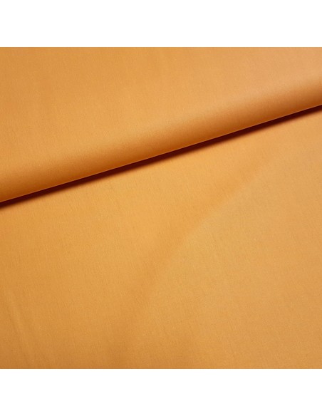 Tissu, Popeline de Coton Unie, Orange Vif, Laize 150 cm, 100% Coton 130g/m²