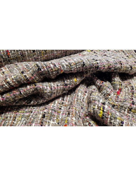 Tissu style Chanel, multi couleurs