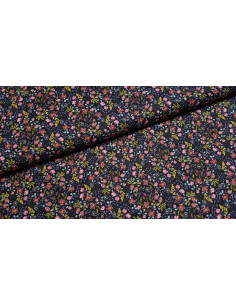 Popeline de coton, fleurs digitales