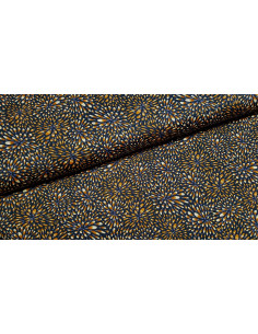 Satin de coton stretch, fleurs de pissenlit