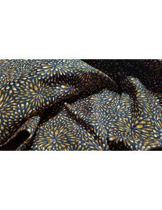 Satin de coton stretch, fleurs de pissenlit 2