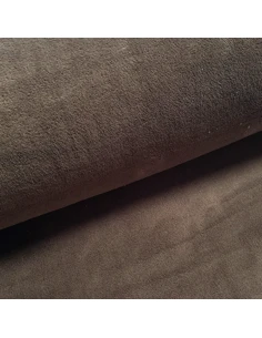 Tissu, Polaire Doudou Uni, Marron Chocolat, Laize 155 cm, 100% Polyester