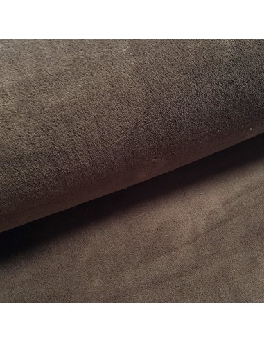 Tissu, Polaire Doudou Uni, Marron Chocolat, Laize 155 cm, 100% Polyester