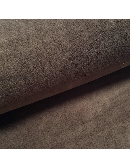 Tissu, Polaire Doudou Uni, Marron Chocolat, Laize 155 cm, 100% Polyester