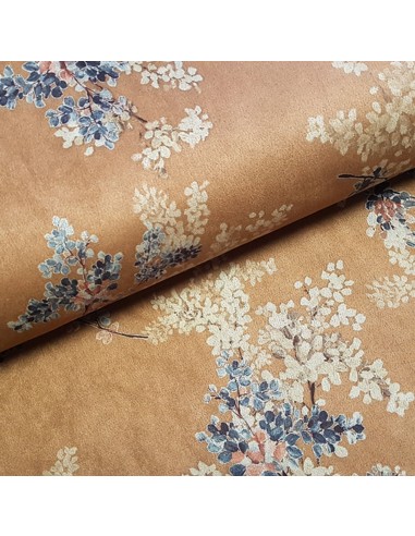 Tissu, Suédine Stretch Feuillage, Chamois, Laize 150 cm, 92% Polyester 8% Spandex