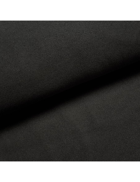 Tissu, Caban Uni, Noir Intense, Laize 140 cm, Polyester Viscose Spandex