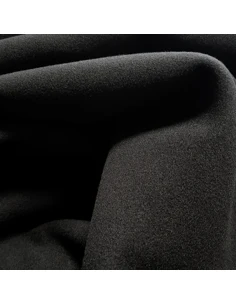 Tissu, Caban Uni, Noir Intense, Laize 140 cm, Polyester Viscose Spandex 2