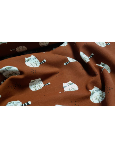 French terry chats mignons