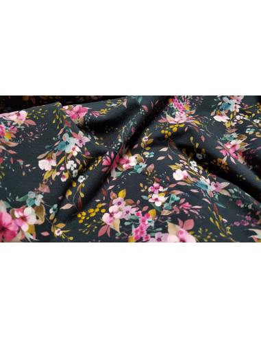 Jersey de coton fleurs