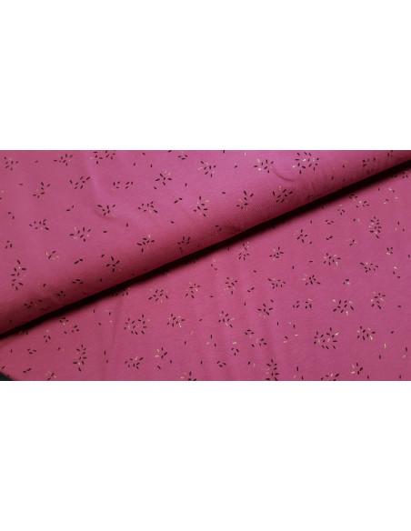 Jersey de coton traits lurex