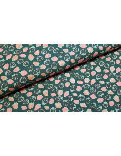 Jersey de coton fraises brillantes