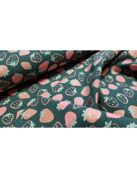 Jersey de coton fraises brillantes