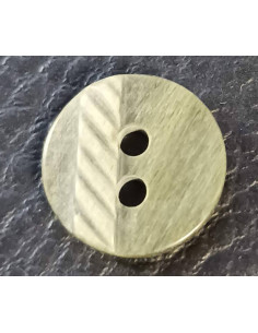 Bouton 2 trous, Ø 13 mm, vert