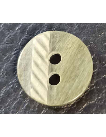 Bouton 2 trous, Ø 13 mm, vert