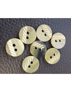 Bouton 2 trous, Ø 13 mm, vert 2