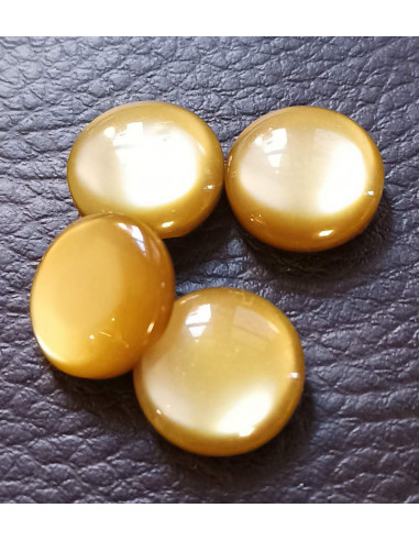 Bouton tunnel, Ø 13 mm, jaune