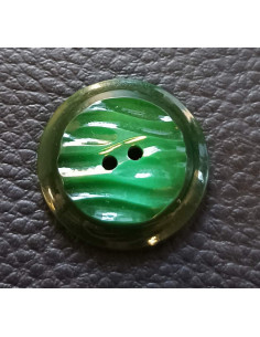 Bouton 2 trous, Ø 21mm, vert