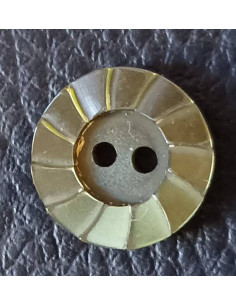 Bouton 2 trous, Ø 13mm, vert