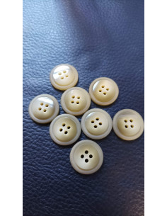 Bouton 4 trous, Ø 18 mm, vert 2