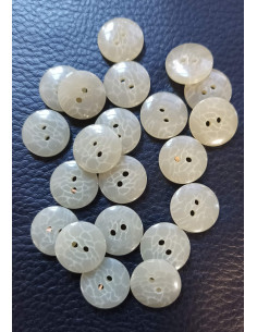 Bouton 2 trous, Ø 14 mm, beige 2