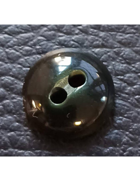 Bouton 2 trous, Ø 11 mm, vert