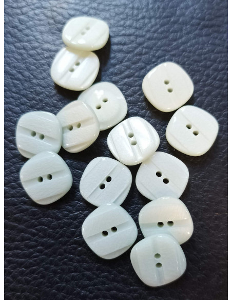 Bouton 2 trous, Ø 12 mm, vert