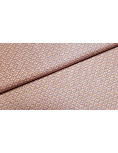 Popeline de coton, fleurs roses