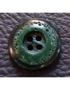 Bouton 4 trous, Ø 17 mm, vert