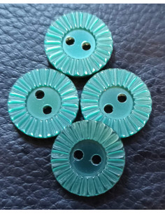 Bouton 2 trous, Ø 17mm, vert 2
