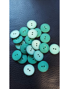 Bouton 2 trous, Ø 13 mm, vert 2