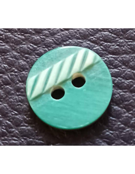 Bouton 2 trous, Ø 17 mm, vert