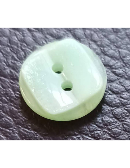 Bouton 2 trous, Ø 13 mm, vert