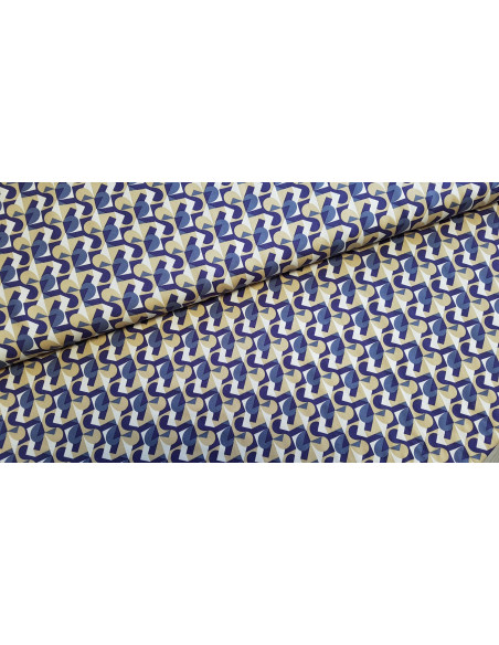 Twill viscose, géométrique