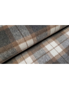 Lainage carreaux, brossé