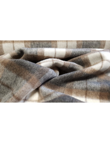 Lainage carreaux, brossé