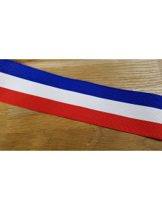 Ruban tricolore, 50mm, bleu blanc rouge 2