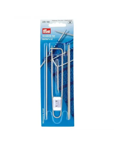 Nécessaire à tricot Prym, gris, 2,5 et 4 mm | Zephyr Tissus