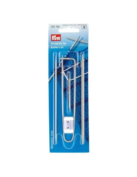 Nécessaire à tricot Prym, gris, 2,5 et 4 mm | Zephyr Tissus