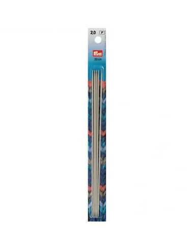 Aiguilles à tricoter 2 pointes Prym 20 cm | Zephyr Tissus