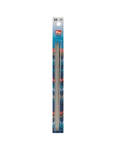Aiguilles à tricoter 2 pointes Prym 20 cm | Zephyr Tissus